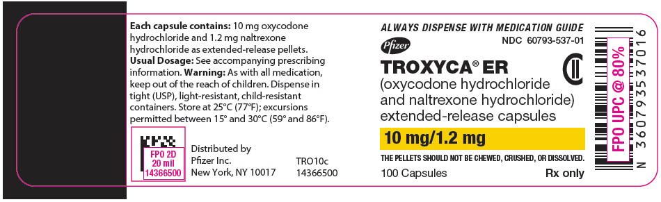 PRINCIPAL DISPLAY PANEL - 10 mg/1.2 mg Capsule Bottle Label