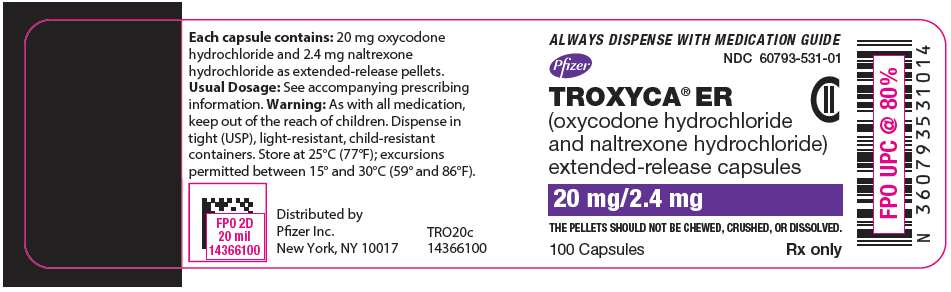 PRINCIPAL DISPLAY PANEL - 20 mg/2.4 mg Capsule Bottle Label