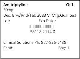 Amitriptyline 50mg Packet