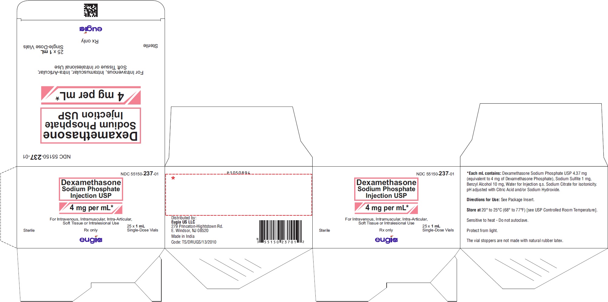 PACKAGE LABEL-PRINCIPAL DISPLAY PANEL - 4 mg per mL Container-Carton (25 Vials)