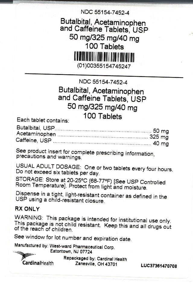 Butalbital, Acet. and Caffeine carton