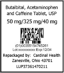 Butalbital, Acet. and Caffeine pouch