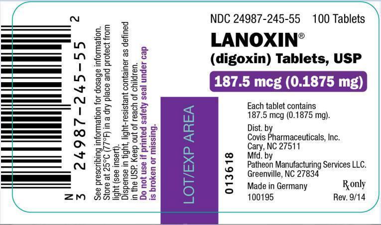 187.5 mcg Tablet Label