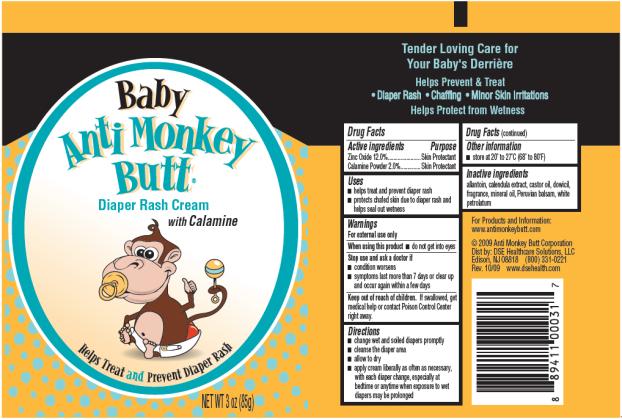 PRINCIPAL DISPLAY PANEL Baby Anti Monkey Butt Diaper Rash Cream