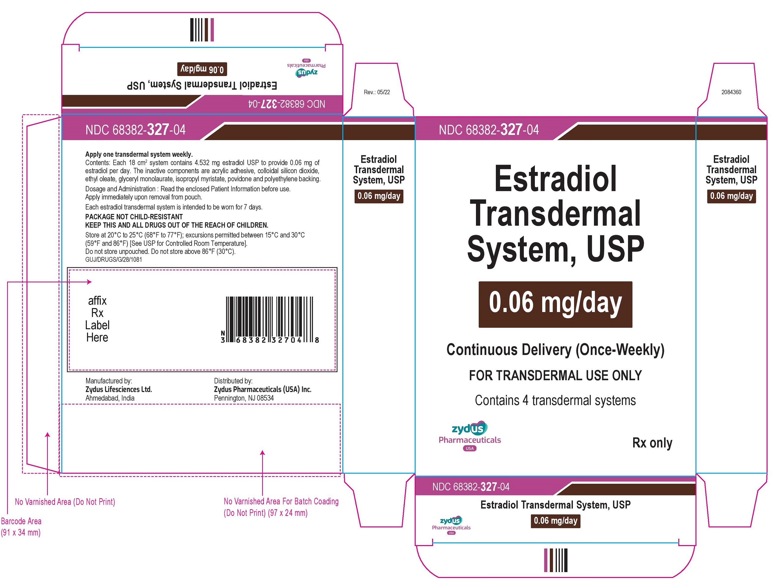 Estradiol Transdermal System, 0.025 mg/day
