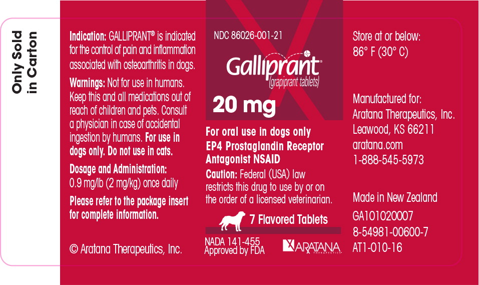 Principal Display Panel - Galliprant 20 mg Bottle Label