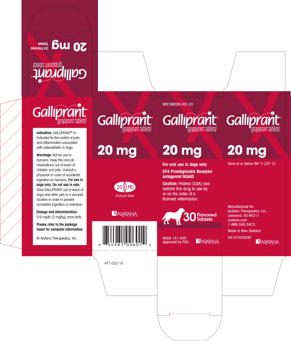 Principal Display Panel - Galliprant 20 mg Carton Label