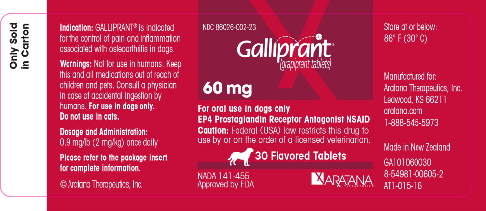 Principal Display Panel - Galliprant 60 mg Bottle Label