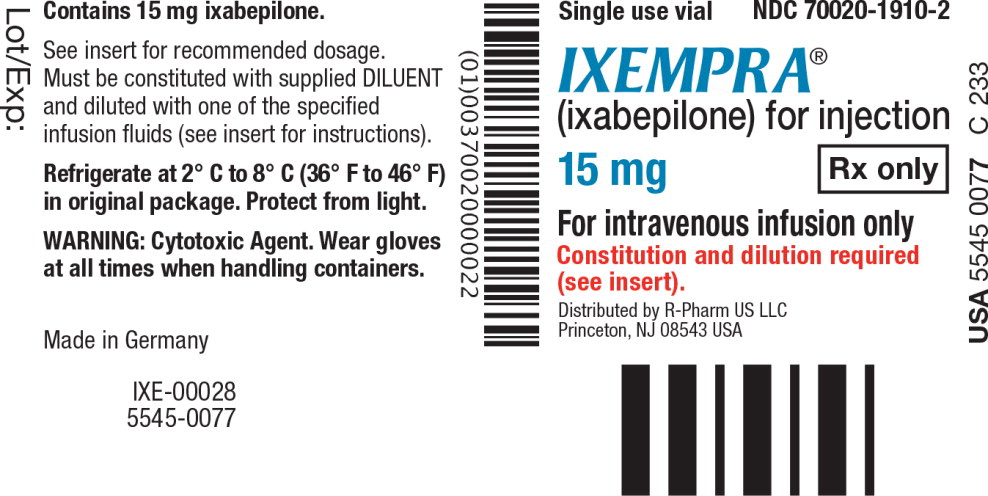 Principal Display Panel - Vial Label