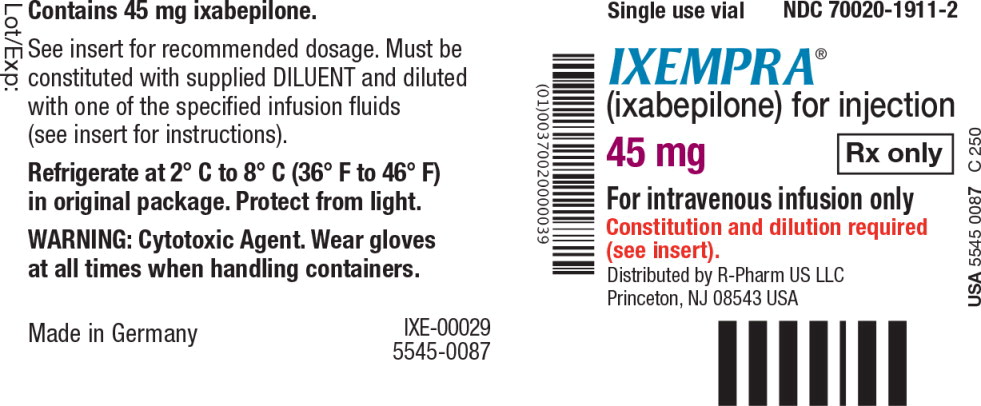 Principal Display Panel - Vial Label