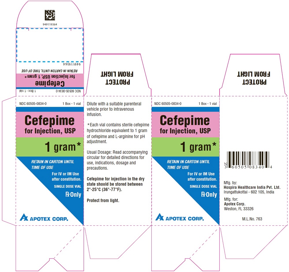 Carton NDC 60505-0834-0