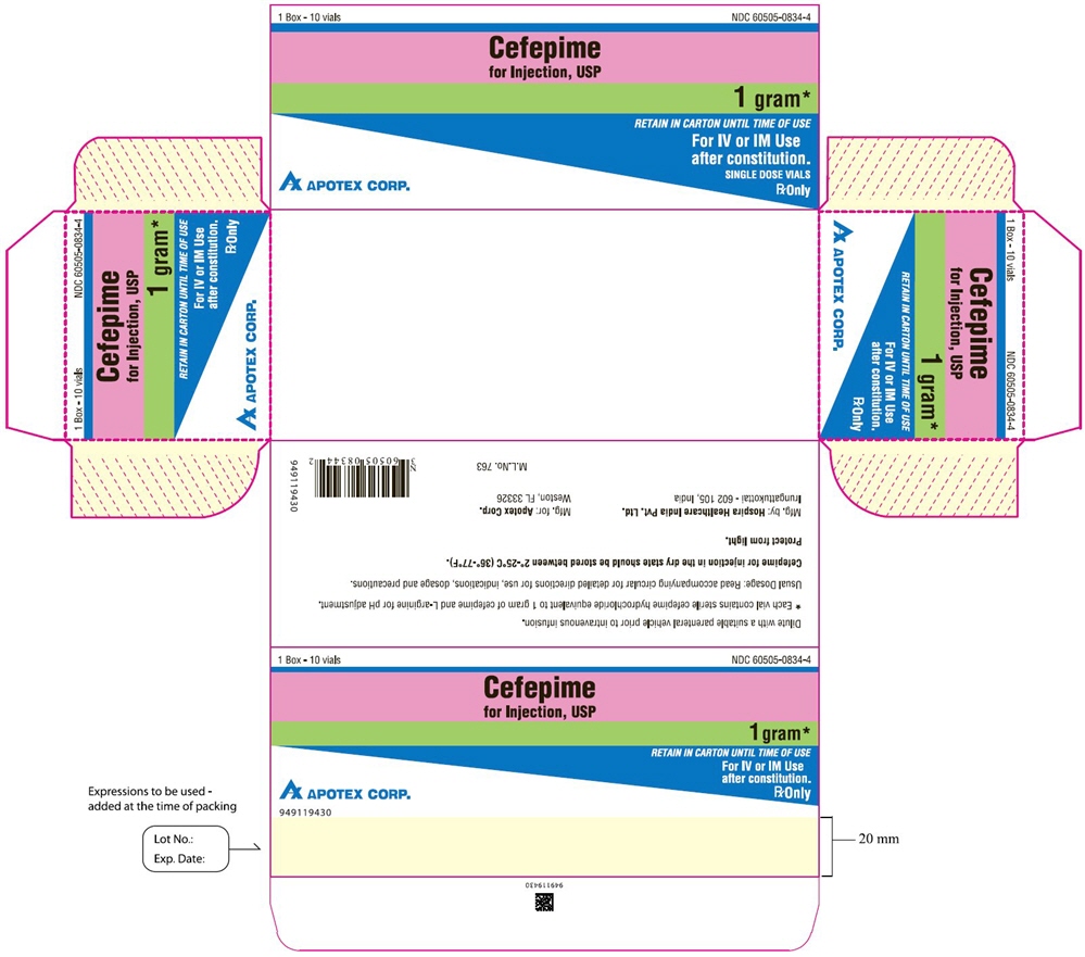 Carton NDC 60505-0834-0