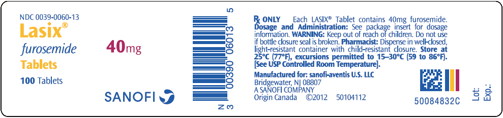 PRINCIPAL DISPLAY PANEL - 40 mg Bottle Label