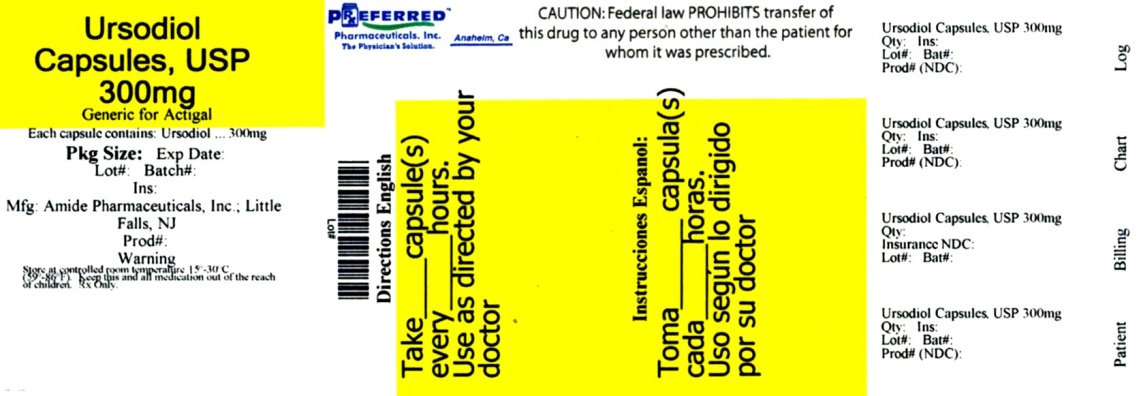 Ursodiol, Capsules, USP 300mg
