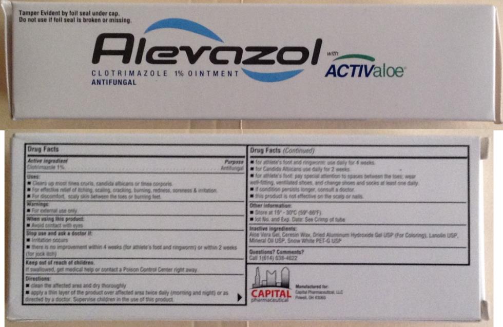 PRINCIPAL DISPLAY PANEL Alevazol with ACTIVEaloe® CLOTRIMAZOLE 1% OINTMENT ANTIFUNGAL