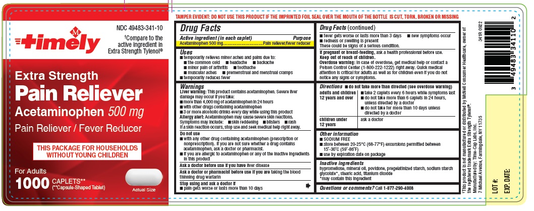 341R- Timely APAP 500mg 100ct label