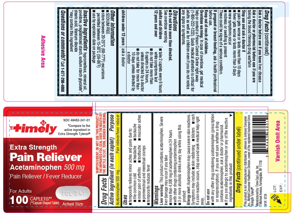 341R- Timely APAP 500mg 100ct label
