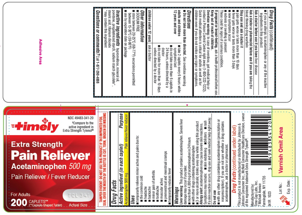341R- Timely APAP 500mg 100ct label