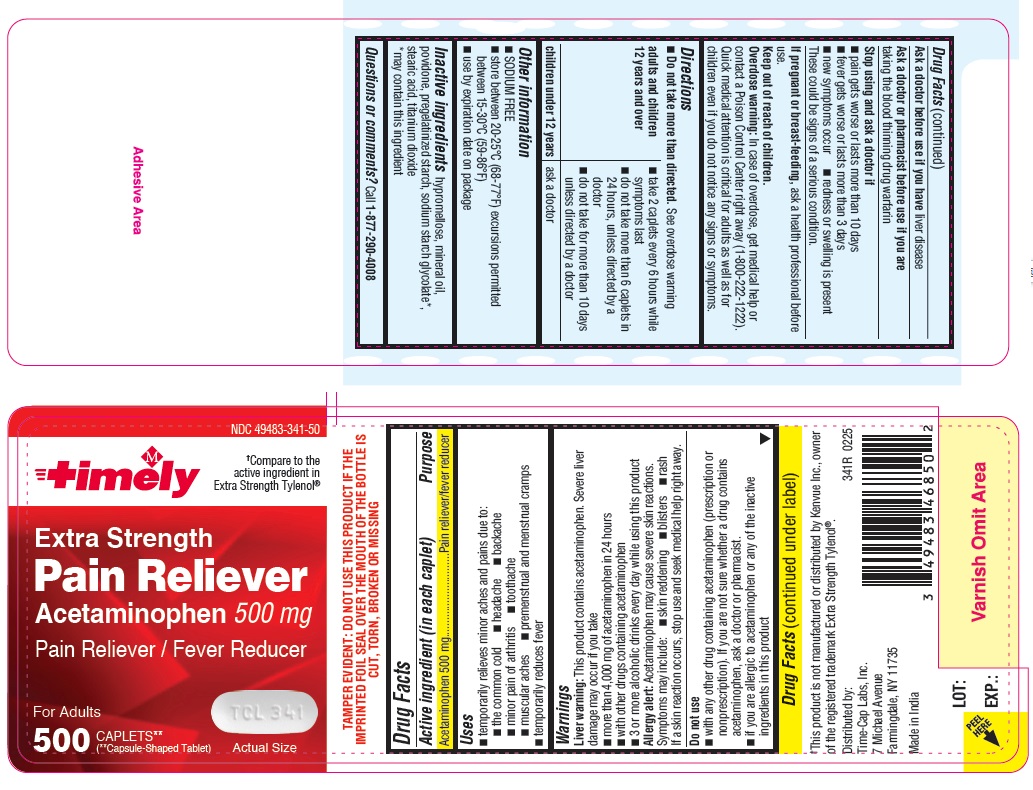 341R- Timely APAP 500mg 100ct label